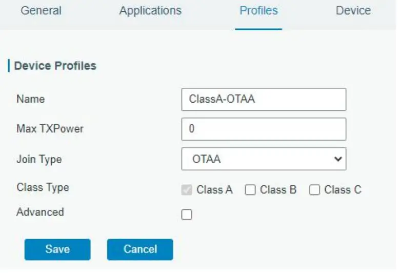 Milesight UG67 Outdoor LoRaWAN Gateway - Profiles