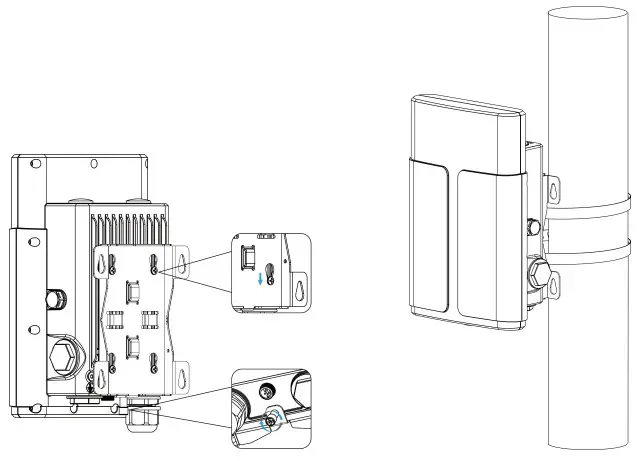 Milesight UG67 Outdoor LoRaWAN Gateway - bottom