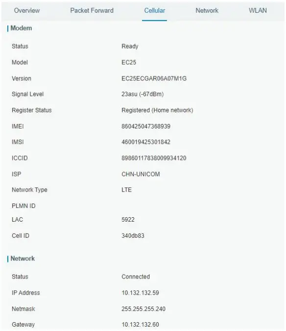 Milesight UG67 Outdoor LoRaWAN Gateway - cellular connection