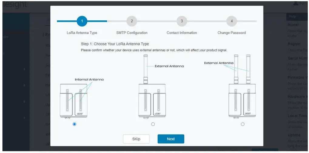 Milesight UG67 Outdoor LoRaWAN Gateway - password
