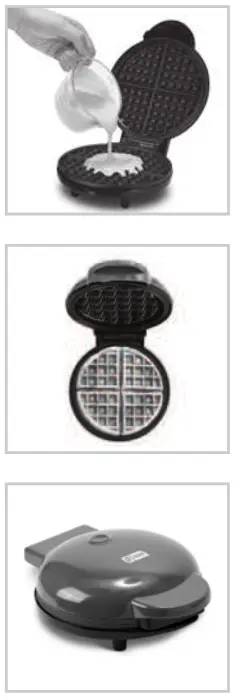 DASH DEWM8100 Express 8 Inch Waffle Maker for Waffles - Cover.