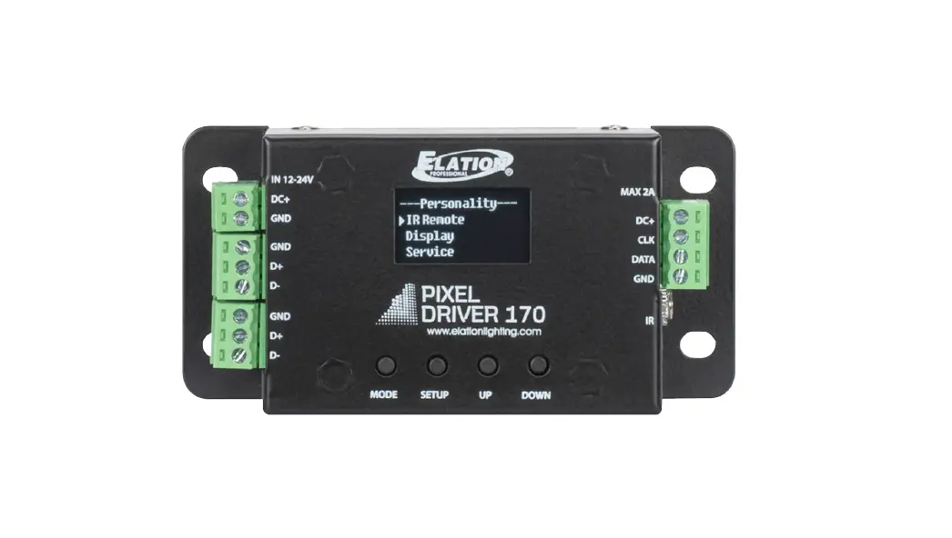 Elation Pix170 Pixel Driver 170 Professional Tape Driver User Manual Elation Pix170 Pixel Driver 170 Professional Tape Driver User Manual