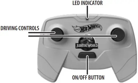 JURASSIC WORLD DRIVING CONTROLS