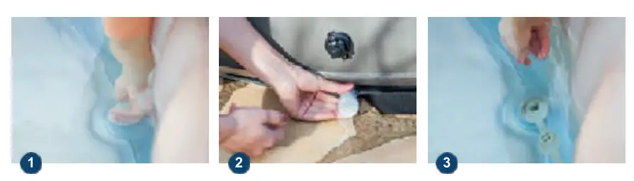 wave Atlantic 2-4 Person Round Inflatable Hot Tu User Manual - Drainage