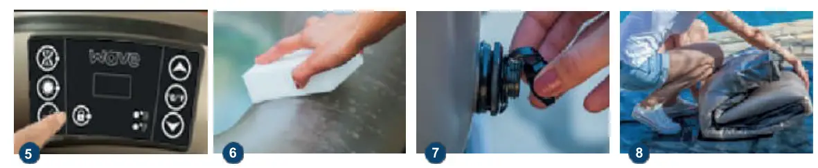 wave Atlantic 2-4 Person Round Inflatable Hot Tu User Manual - Storage