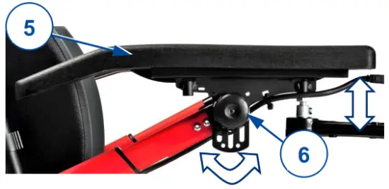 Vermeiren Forest 3+ Electric wheelchair - Arm pads