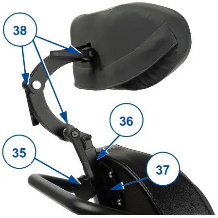 Vermeiren Forest 3+ Electric wheelchair - eadrest L58