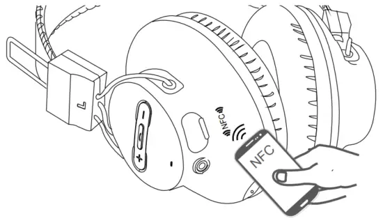 Avantree BTHS AS9 NFC Bluetooth Stereo Headphones - NFC