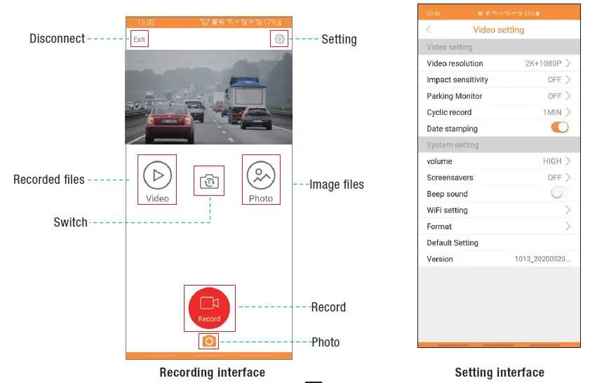 GERMiD -BV-096B-2K -9.66-Inch -2K- HD -Streaming- Media Mirror -Monitor- With- Built-In -Dash -Camera- 13