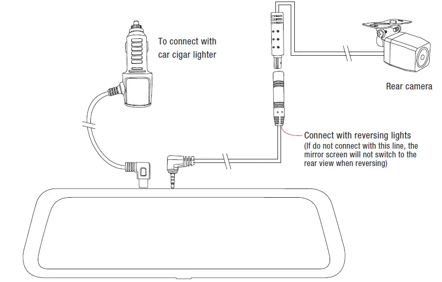GERMiD -BV-096B-2K -9.66-Inch -2K- HD -Streaming- Media Mirror -Monitor- With- Built-In -Dash -Camera- 7
