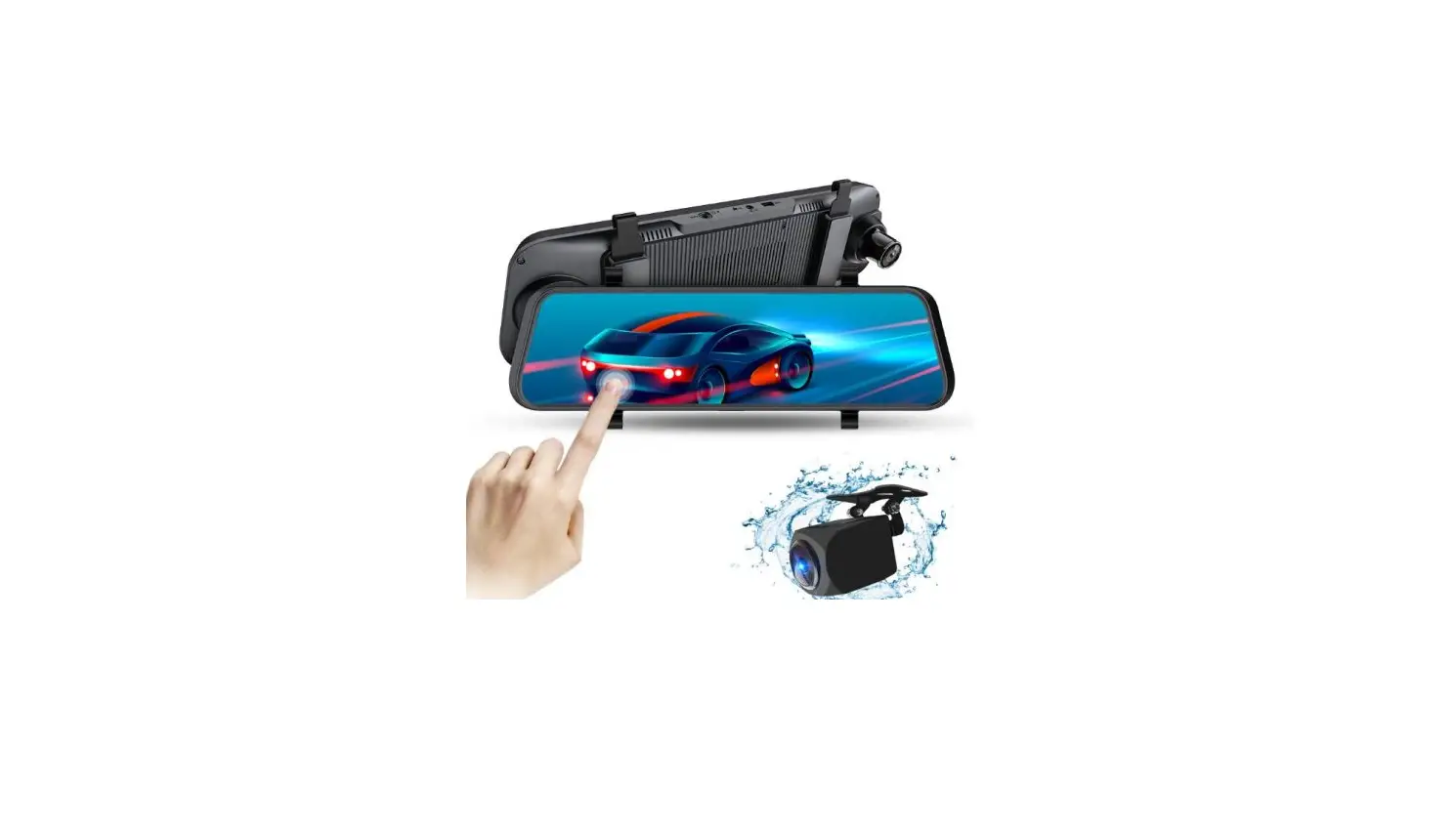 Germid Bv-096b-2k 9.66-inch 2k Hd Streaming Media Mirror Monitor With Built-in Dash Camera User Manual