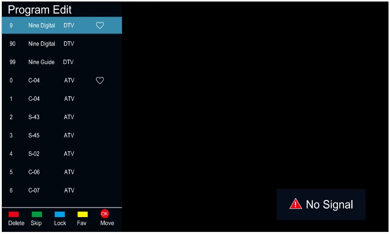 kogan Agora Smart 4K LED TV - DTV channel if there is a DTV signal present