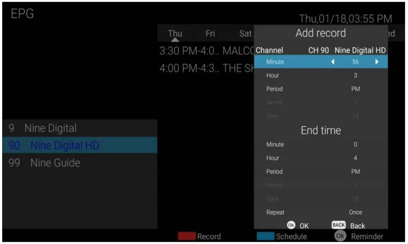 kogan Agora Smart 4K LED TV - EPG (Electronic Program Guide
