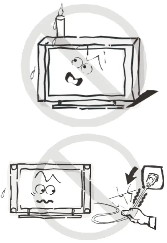 kogan Agora Smart 4K LED TV - Power supply cords should