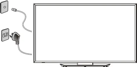 kogan Agora Smart 4K LED TV -Turning ehe TV on