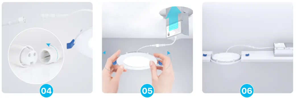 Ensenior 4I-3000K-4PACK 4 Inch Ultra Thin LED Recessed Ceiling Light 2