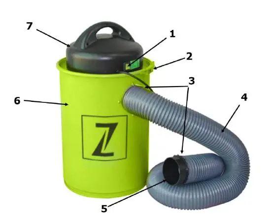 zipper ZI-ASA305 DUST COLLECTOR 1