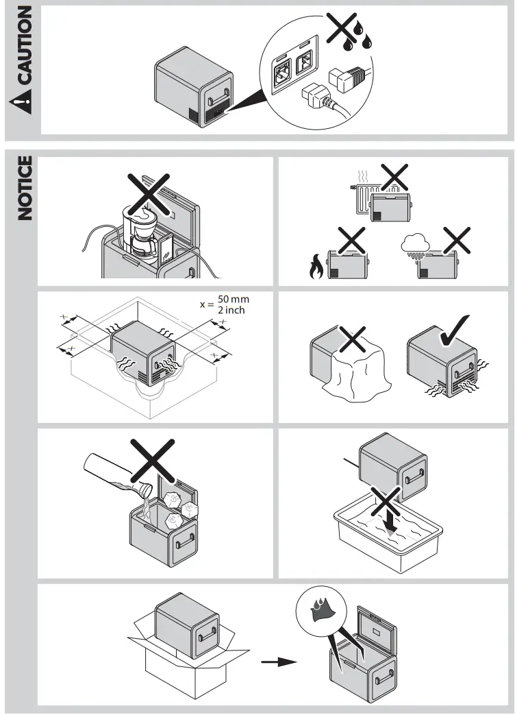 DOMETIC CFF70DZ DZ Compressor Cooler - figure 2