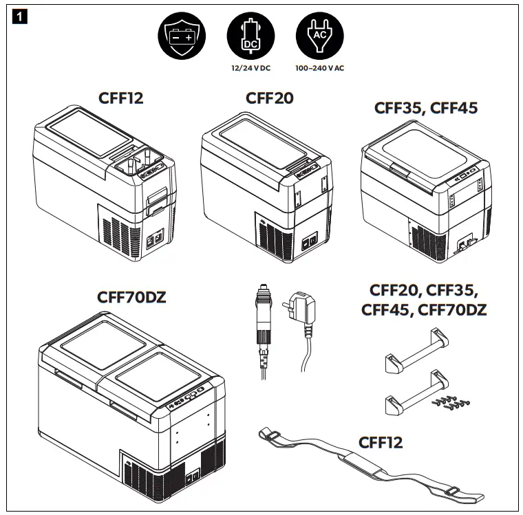 DOMETIC CFF70DZ DZ Compressor Cooler - figure 3