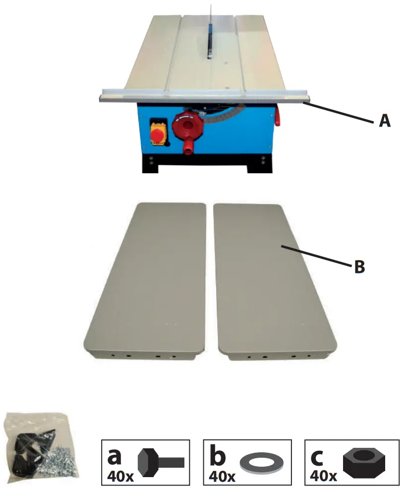 Gude GTK 2500 AL Table Circular Saw - fig
