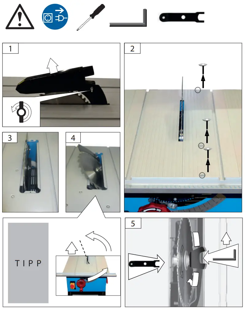 Gude GTK 2500 AL Table Circular Saw - fig14