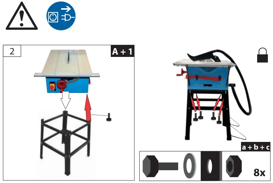 Gude GTK 2500 AL Table Circular Saw - fig4
