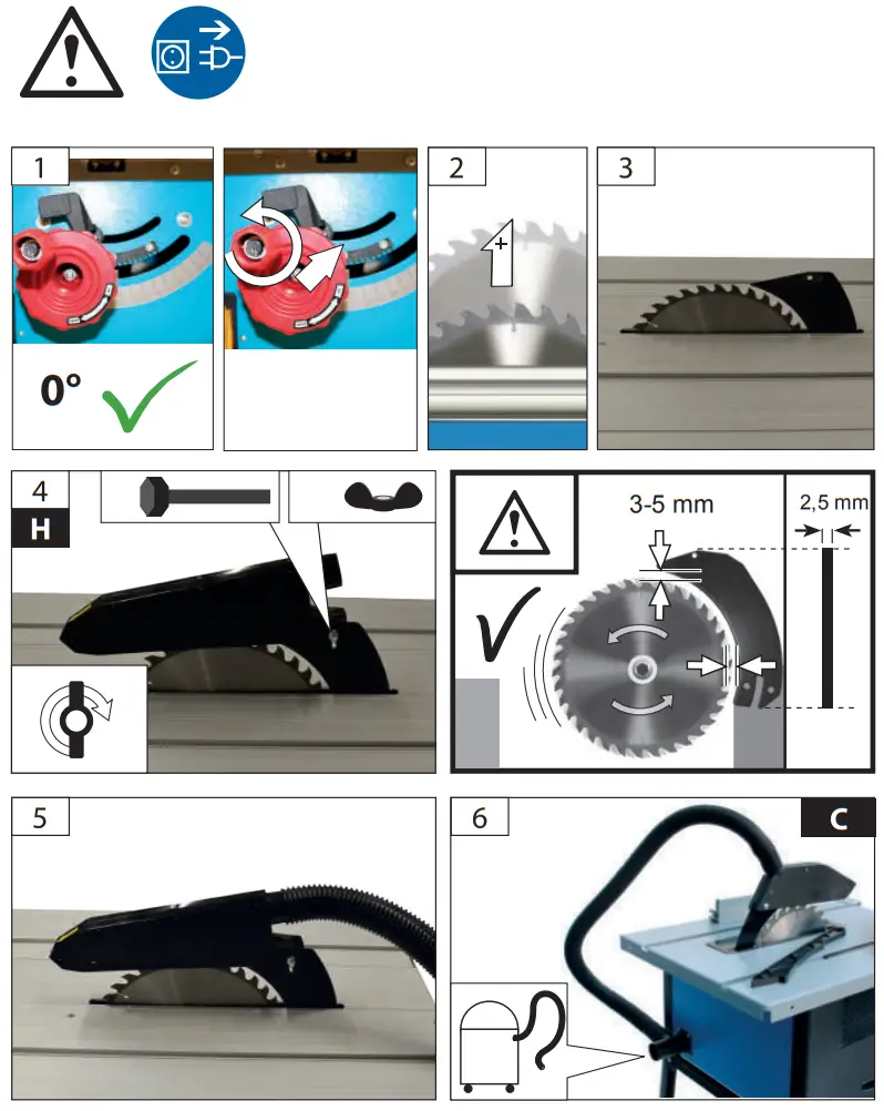 Gude GTK 2500 AL Table Circular Saw - fig5