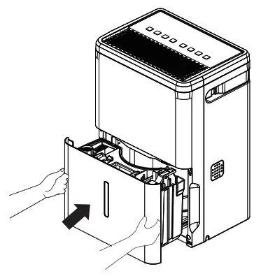 GE APPLIANCES AWHR50 Star Portable Dehumidifier - Removing Collected Water1