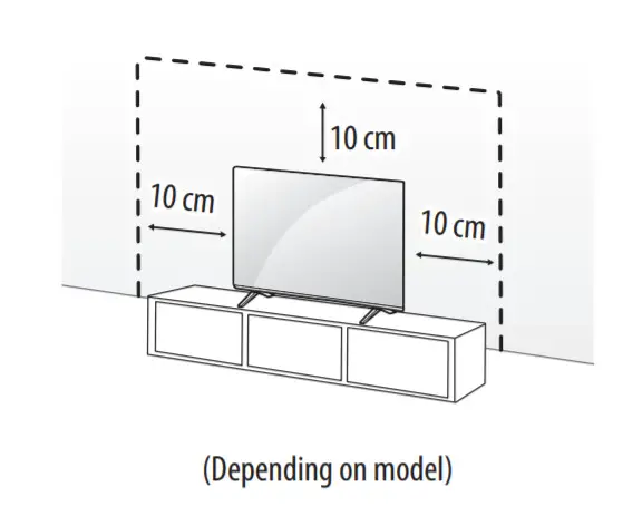 LG LED TV - Mounting on a Table