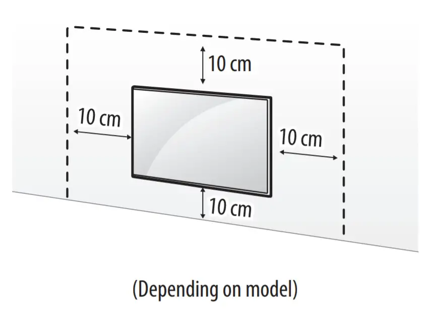 LG LED TV - Mounting to the Wall