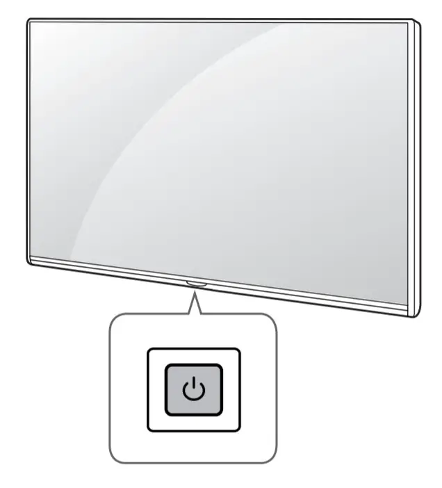 LG LED TV - Turning on the TV