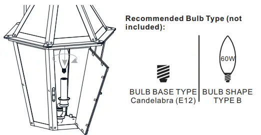 QUOIZEL BURD8413AC 2-Light Aged Copper Hardwired Outdoor Wall Lantern Sconce-fig8