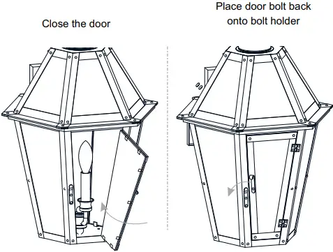 QUOIZEL BURD8413AC 2-Light Aged Copper Hardwired Outdoor Wall Lantern Sconce-fig9
