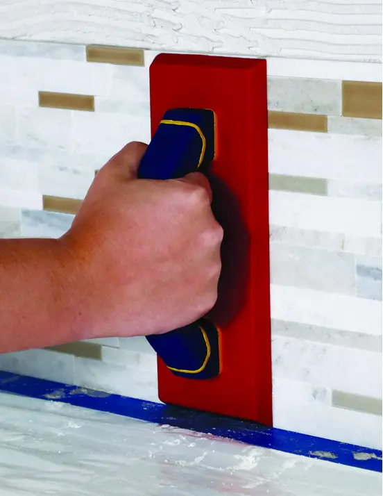 daltile Xpress Mosaix Coastal Marble Linear Mosaic Tile - Step 7