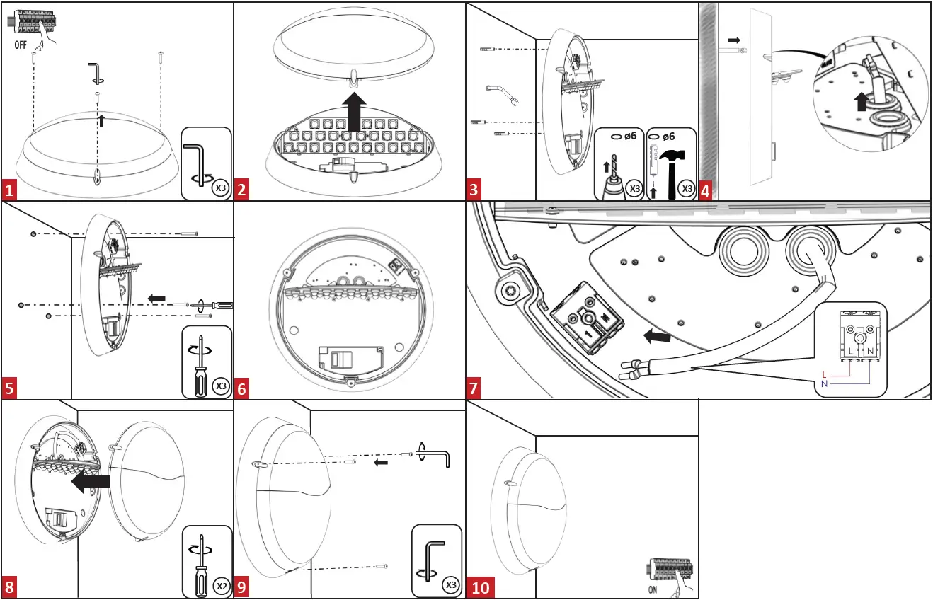 resistex 850700 Komet 2193lm BL 4000K 19.6W LED Porthole 2