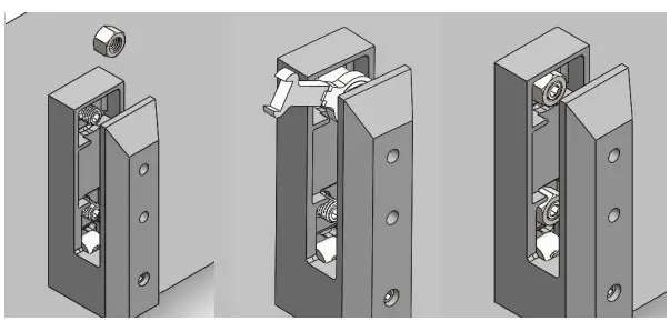 BRUNDLE 1822013 TILT-LOC Glass Spigot Side Fix Tilt - fig 1