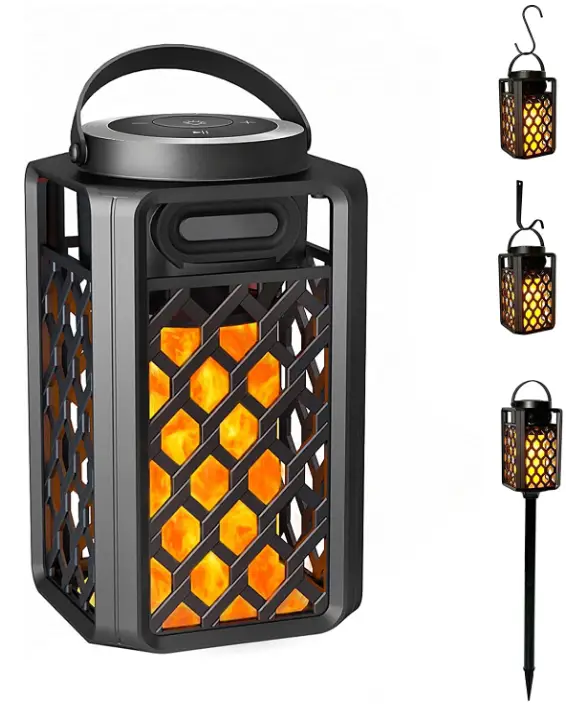 SZGMJIA-AJ200-Led-Flame-Torch-Atmosphere-Wireless-Outdoor-Speaker-Product