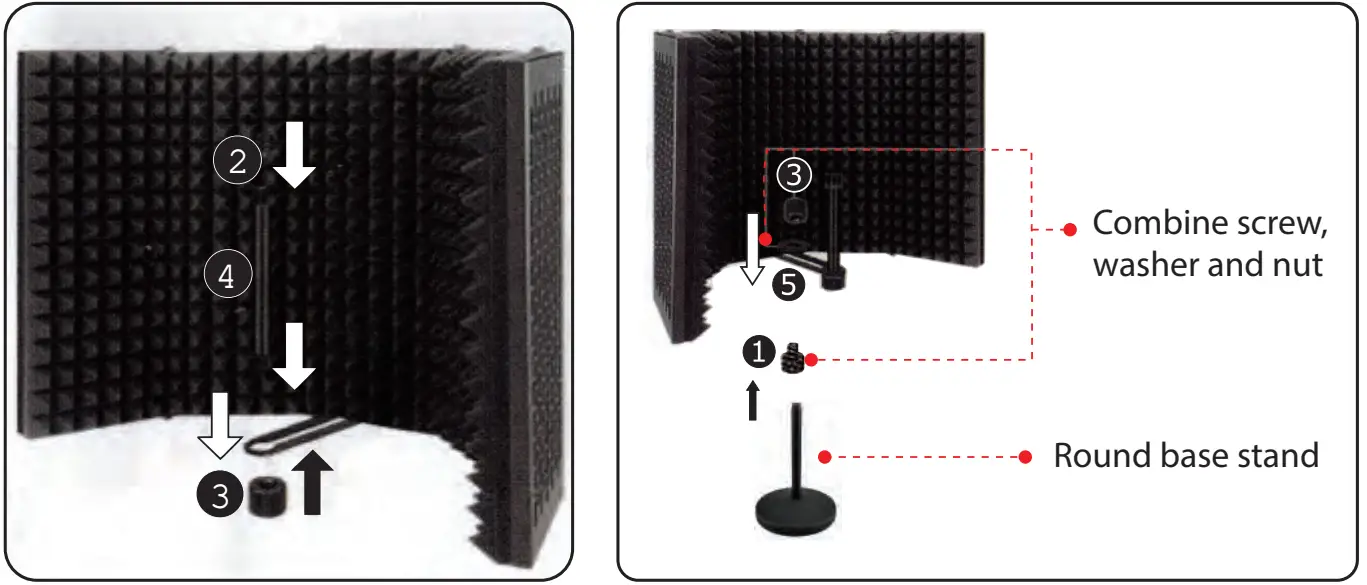 PYLE PSMIUSBIB57 Tabletop Compact Microphone Kit - parts