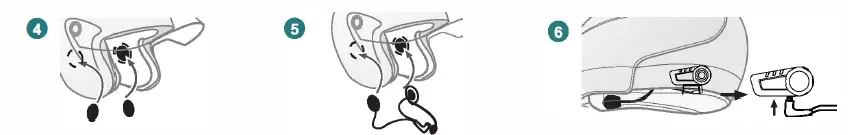 FreedConn KY Pro Helmet Bluetooth Intercom Headset fig (3)