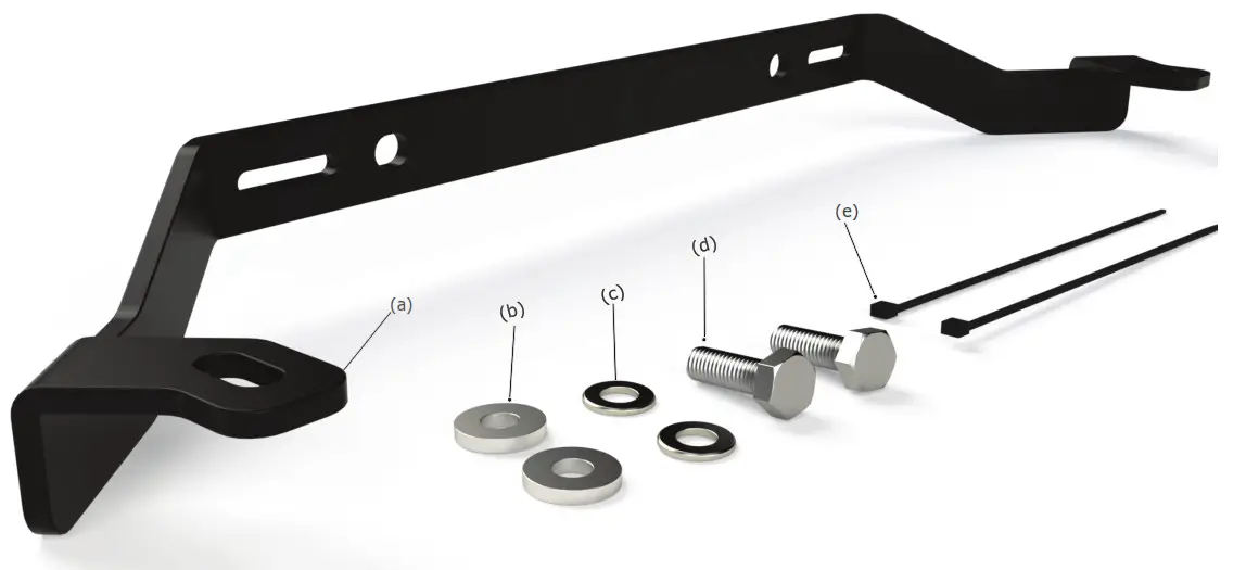DENALI LAH.23.10000 Upper Light Mounting Brackets - Fig1