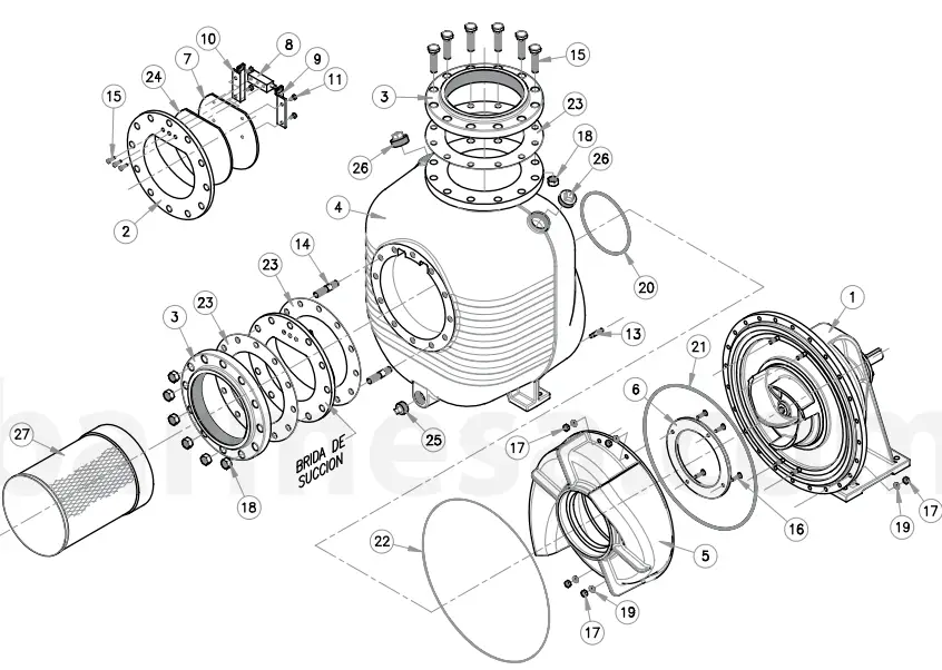 Barmesa Pumps BSP200MU Series Self-Priming Frame Mounted Pump-fig3