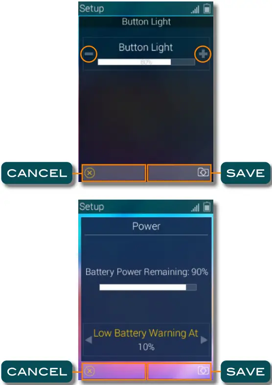 URC TRC 1080 Total Control - Button Light