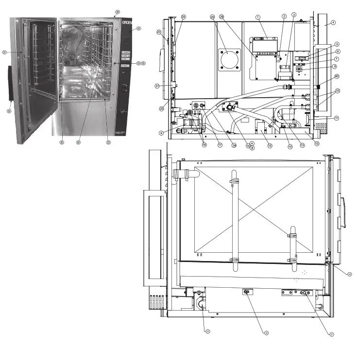 groen SSB 3G Countertop Boilerless Convection Steame - FIG19