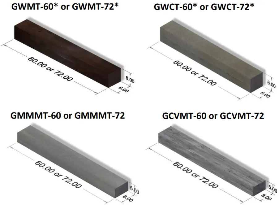 THE OUTDOOR GREATROOM COMPANY GWMT-60 Gallery and Modern Mantels-fig2