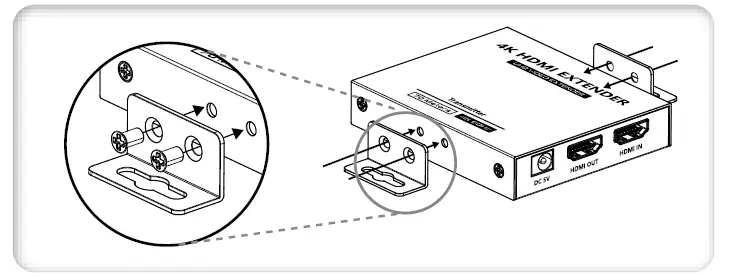 TECHly 4K 60 HZ HDMI Extender 01