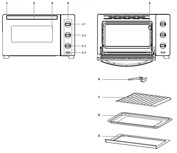 INVENTUM-OV207B-Toaster-Oven-FIG-1