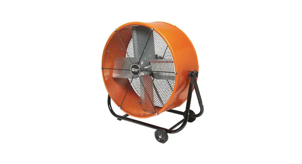 Commerical Electric Sfdc6-600ct0-4 24 Inch 2 Speed Heavy Duty Tilt Drum Fan User Guide