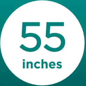 55 inches