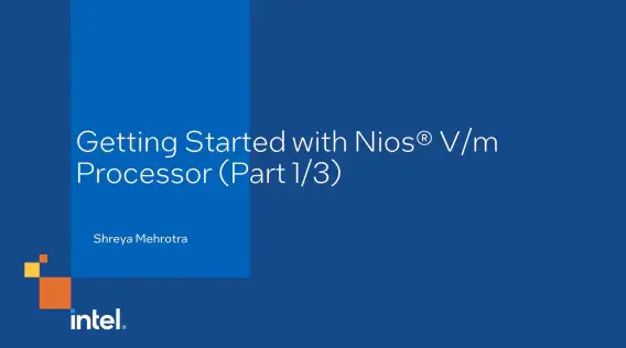 Nios-V-Processor-Intel-FPGA-IP-Software-product
