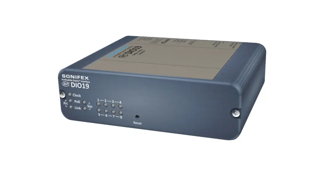Sonifex Avn-dio19 Dante To Aes3 16 Channel I-o Converter User Manual
